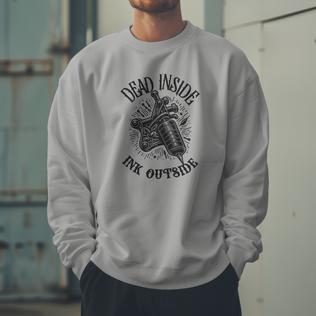 Dead Inside Ink Outside T-Shirt - Funny Tattooed Gift UK