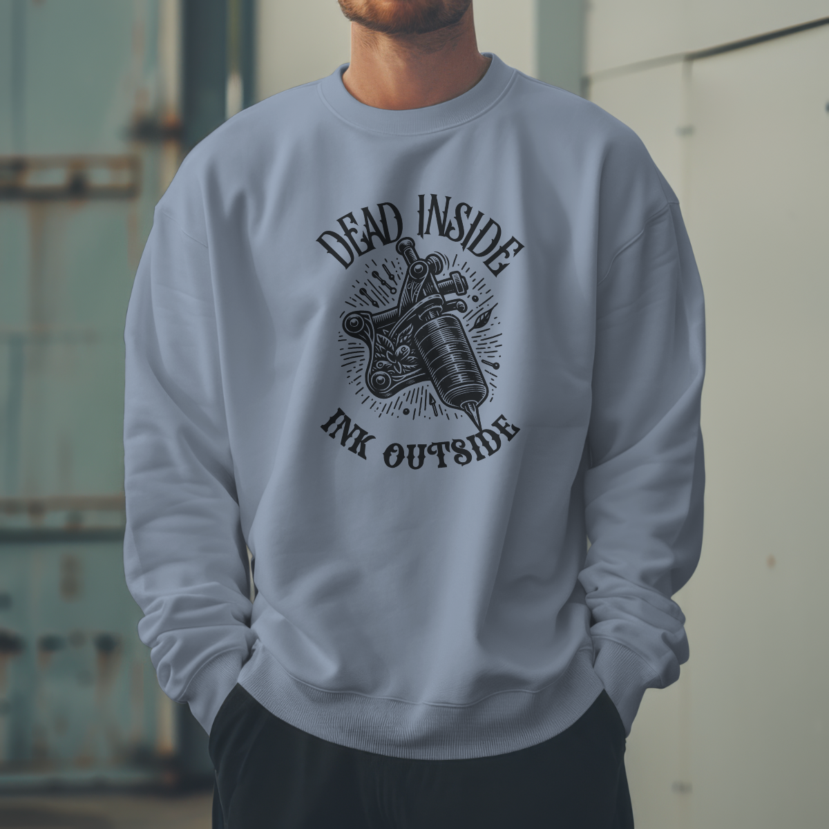 Dead Inside Ink Outside T-Shirt - Funny Tattooed Gift UK