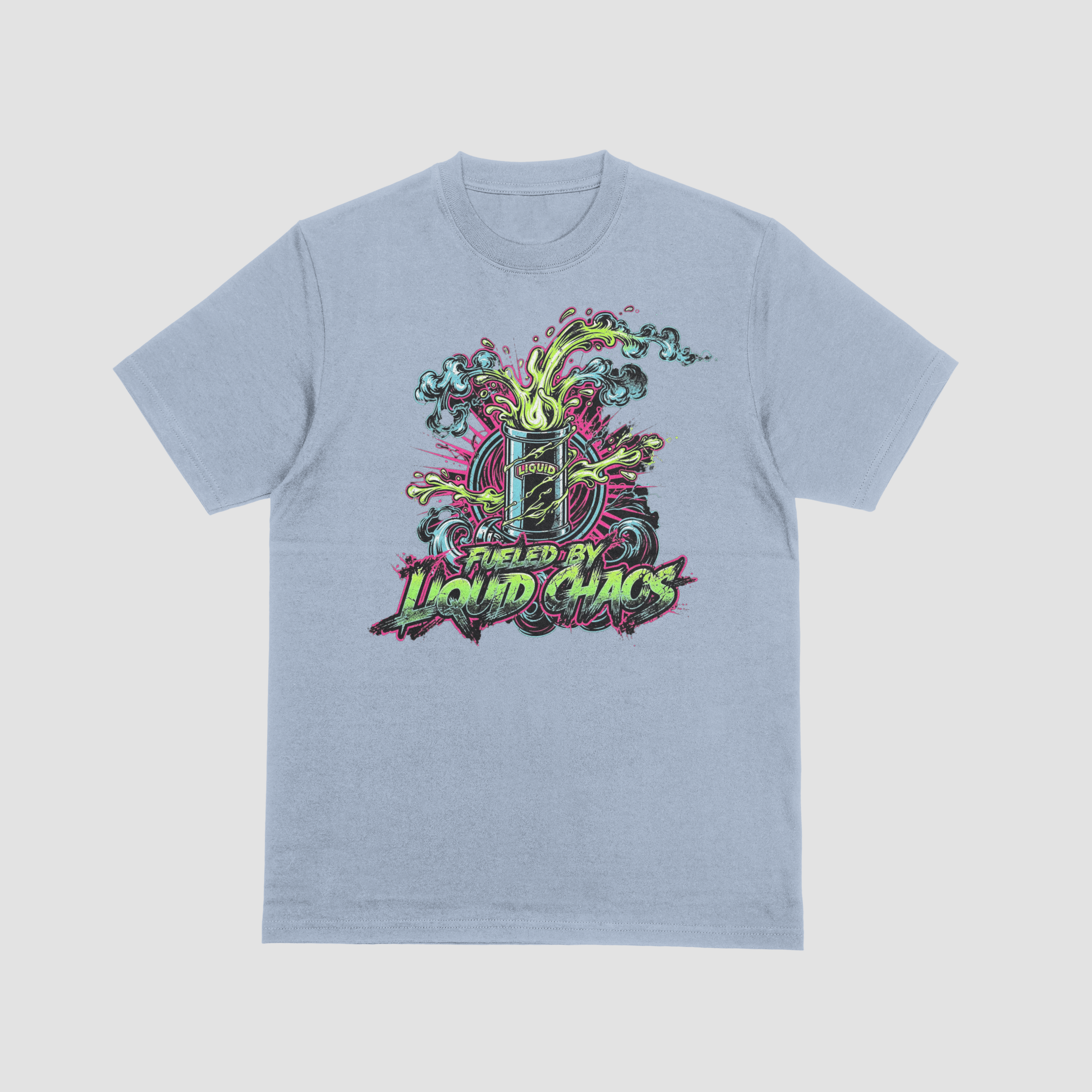 Fueled by Liquid Chaos Design – Energy Drink Addict Graphic Clothing | Unisex Streetwear