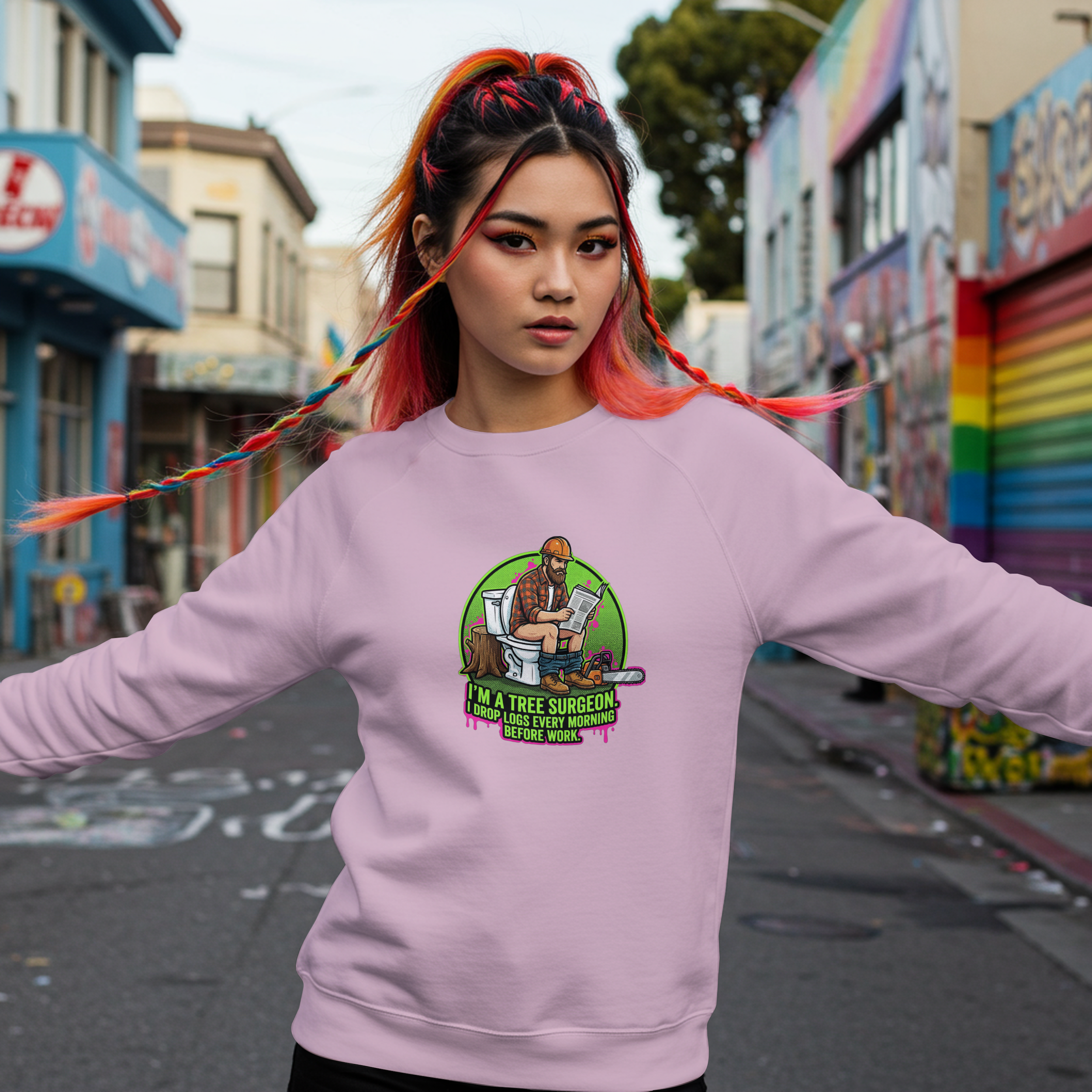 I’m A Tree Surgeon I Drop Logs Every Morning Funny T‑Shirt | Arborist Chainsaw Workwear Gift UK