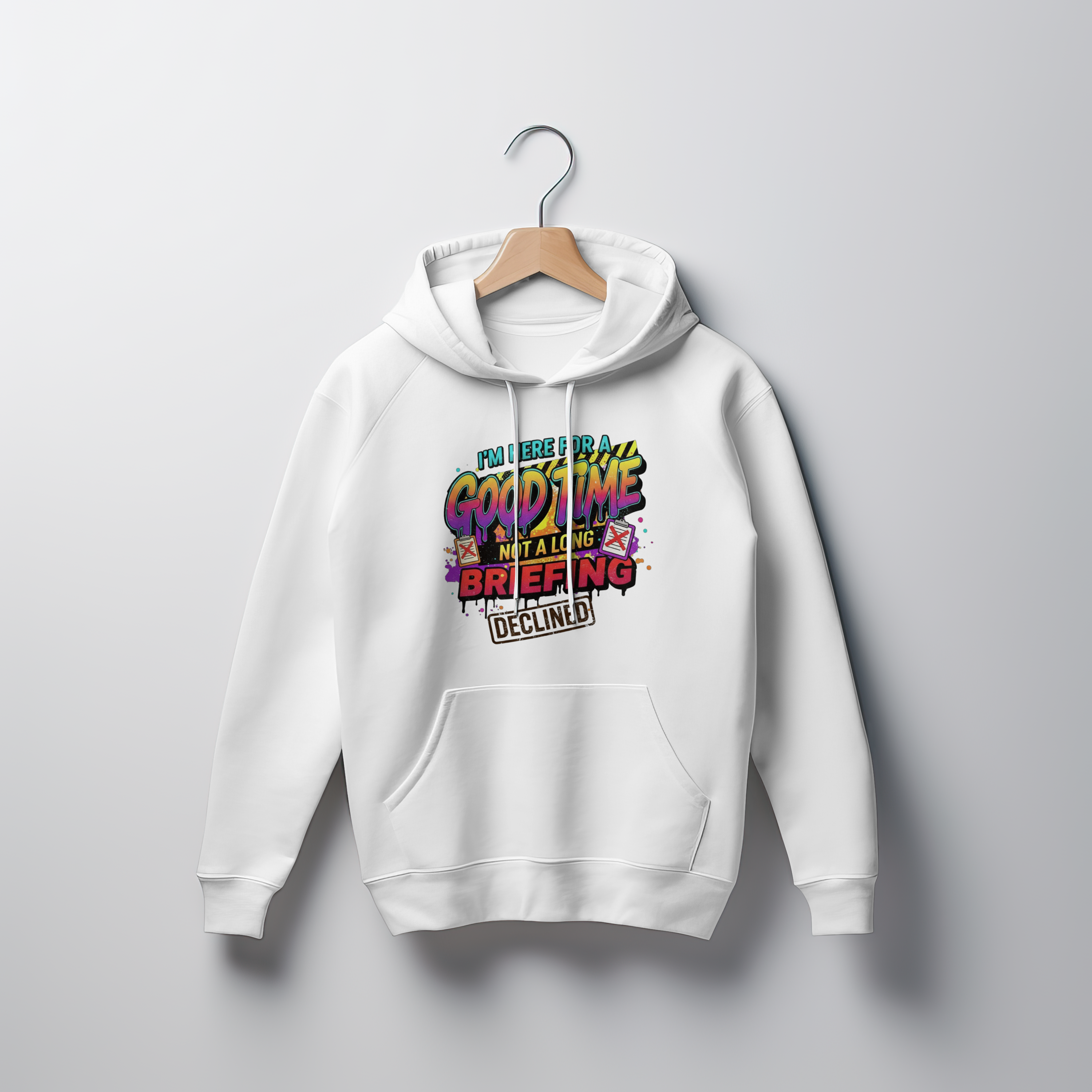 I’m Here For A Good Time, Not A Long Briefing – Funny Tree Surgeon / Arborist Shirt