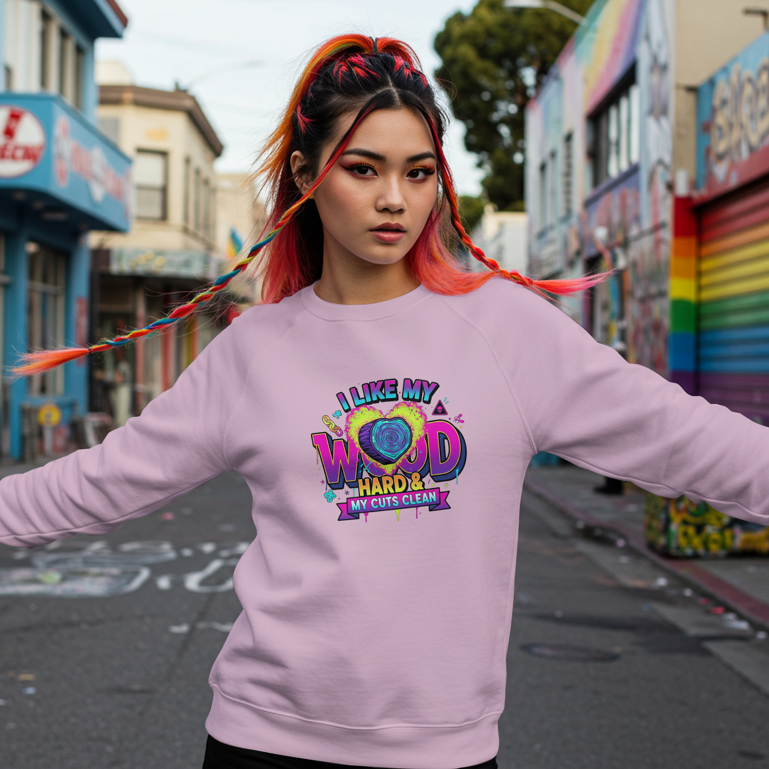 Funny Tree Surgeon T‑Shirt – “I Like My Wood Hard & My Cuts Clean” (Arborist Banter)