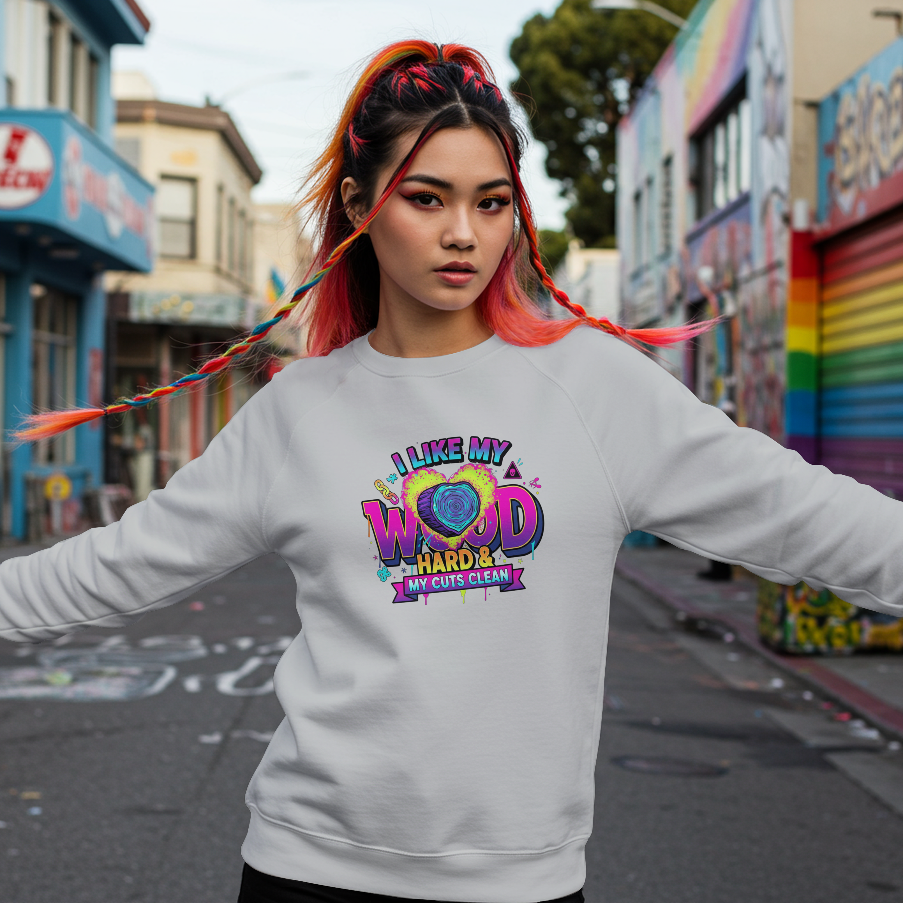 Funny Tree Surgeon T‑Shirt – “I Like My Wood Hard & My Cuts Clean” (Arborist Banter)