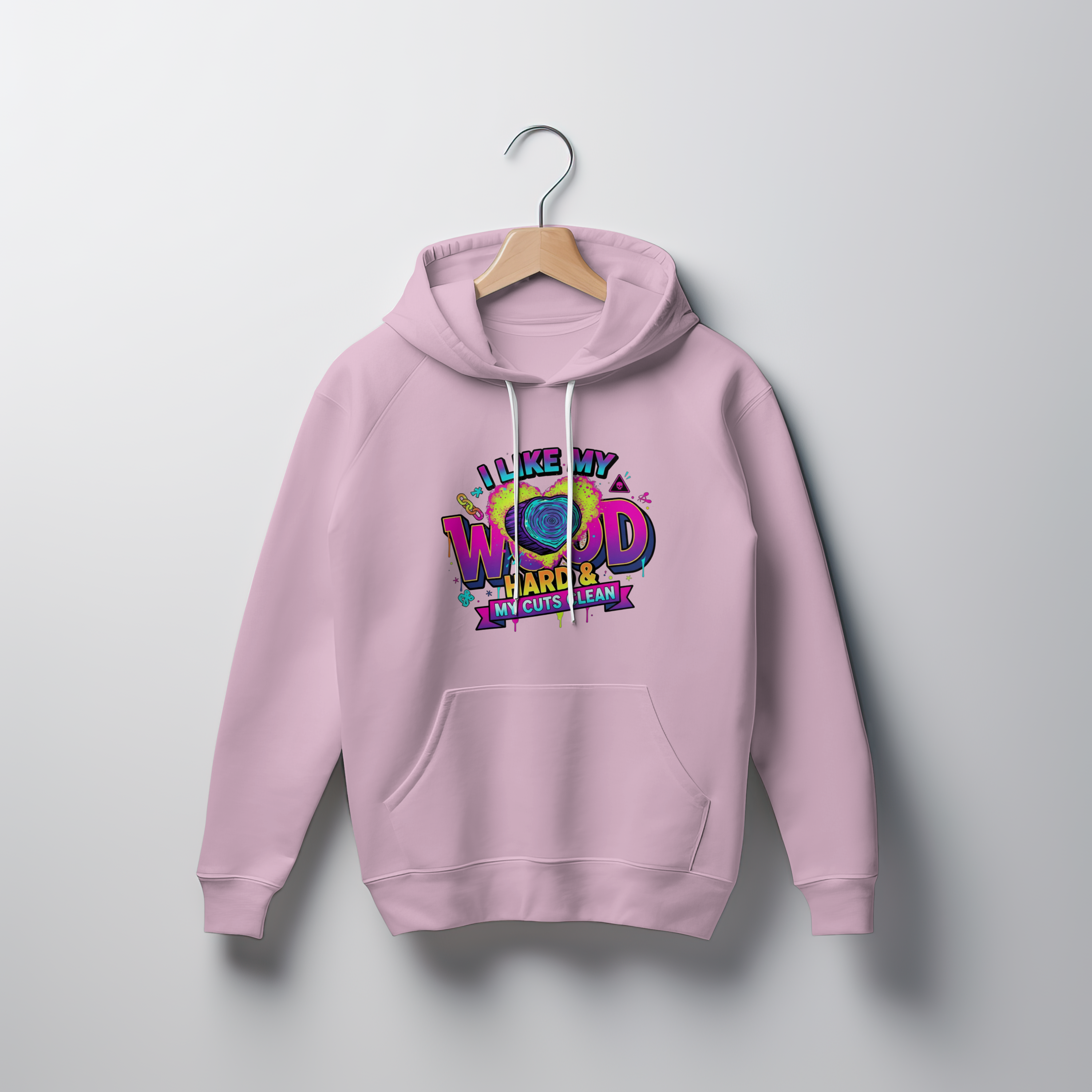 Funny Tree Surgeon T‑Shirt – “I Like My Wood Hard & My Cuts Clean” (Arborist Banter)