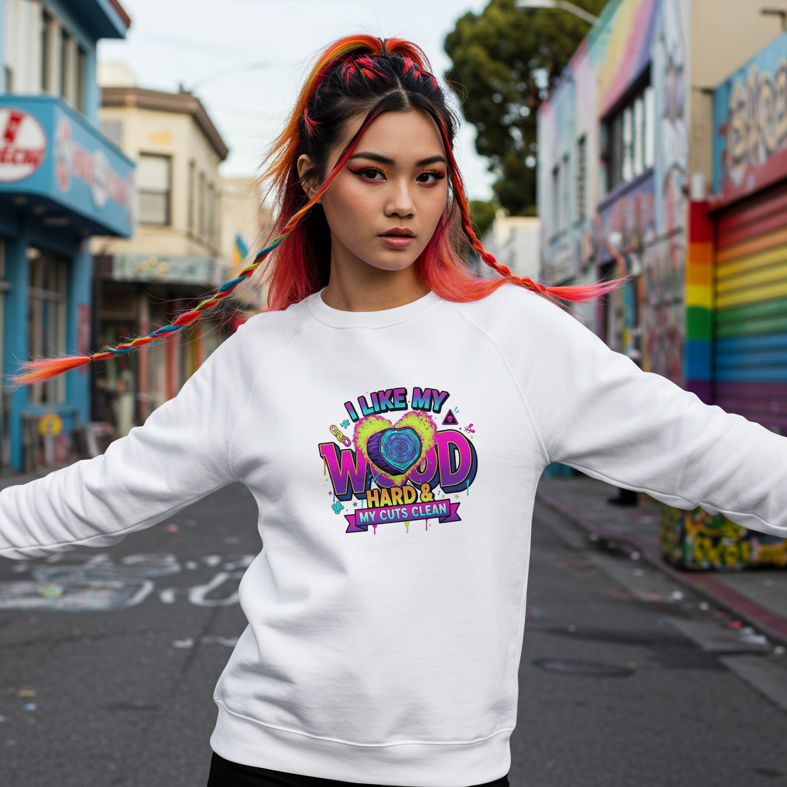 Funny Tree Surgeon T‑Shirt – “I Like My Wood Hard & My Cuts Clean” (Arborist Banter)