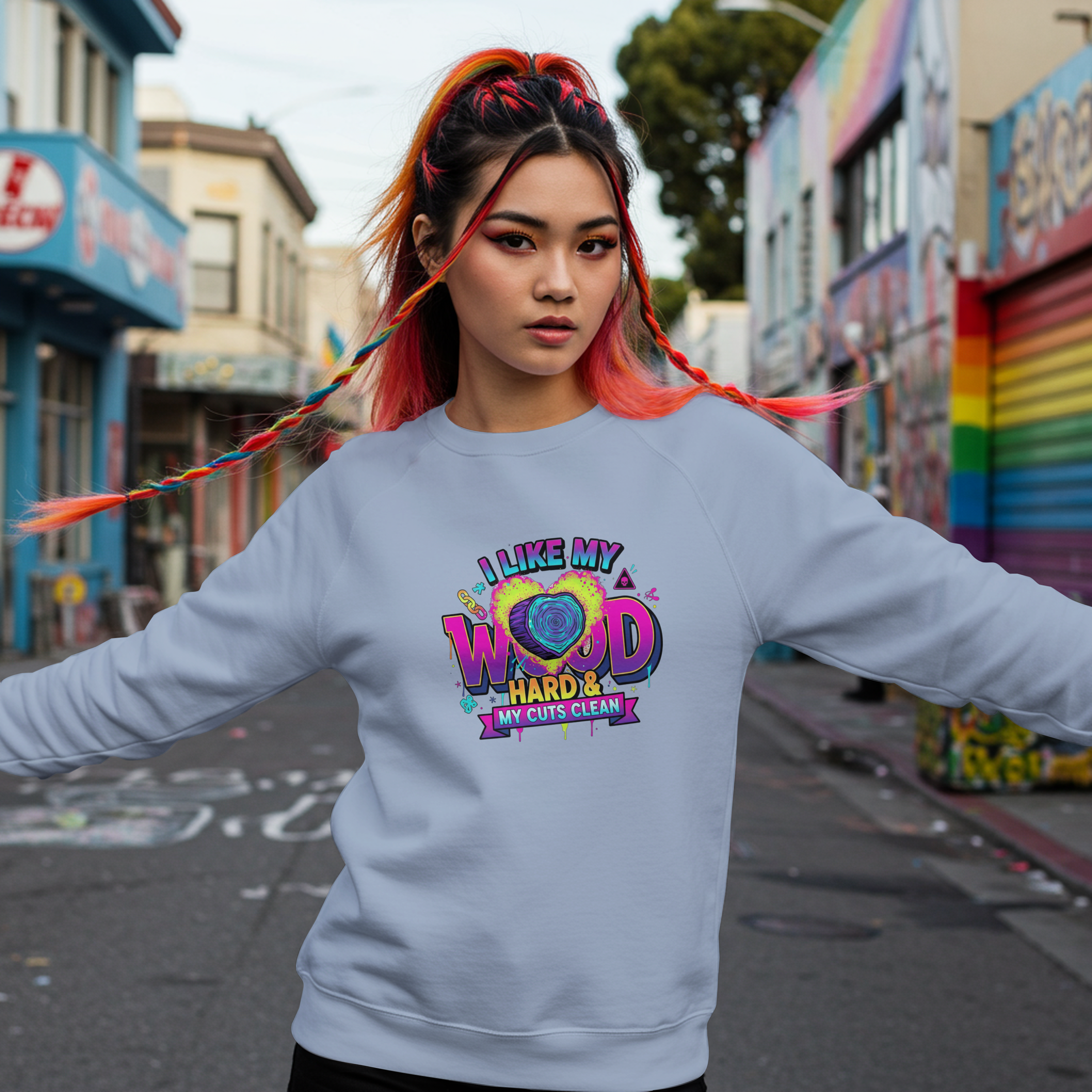 Funny Tree Surgeon T‑Shirt – “I Like My Wood Hard & My Cuts Clean” (Arborist Banter)