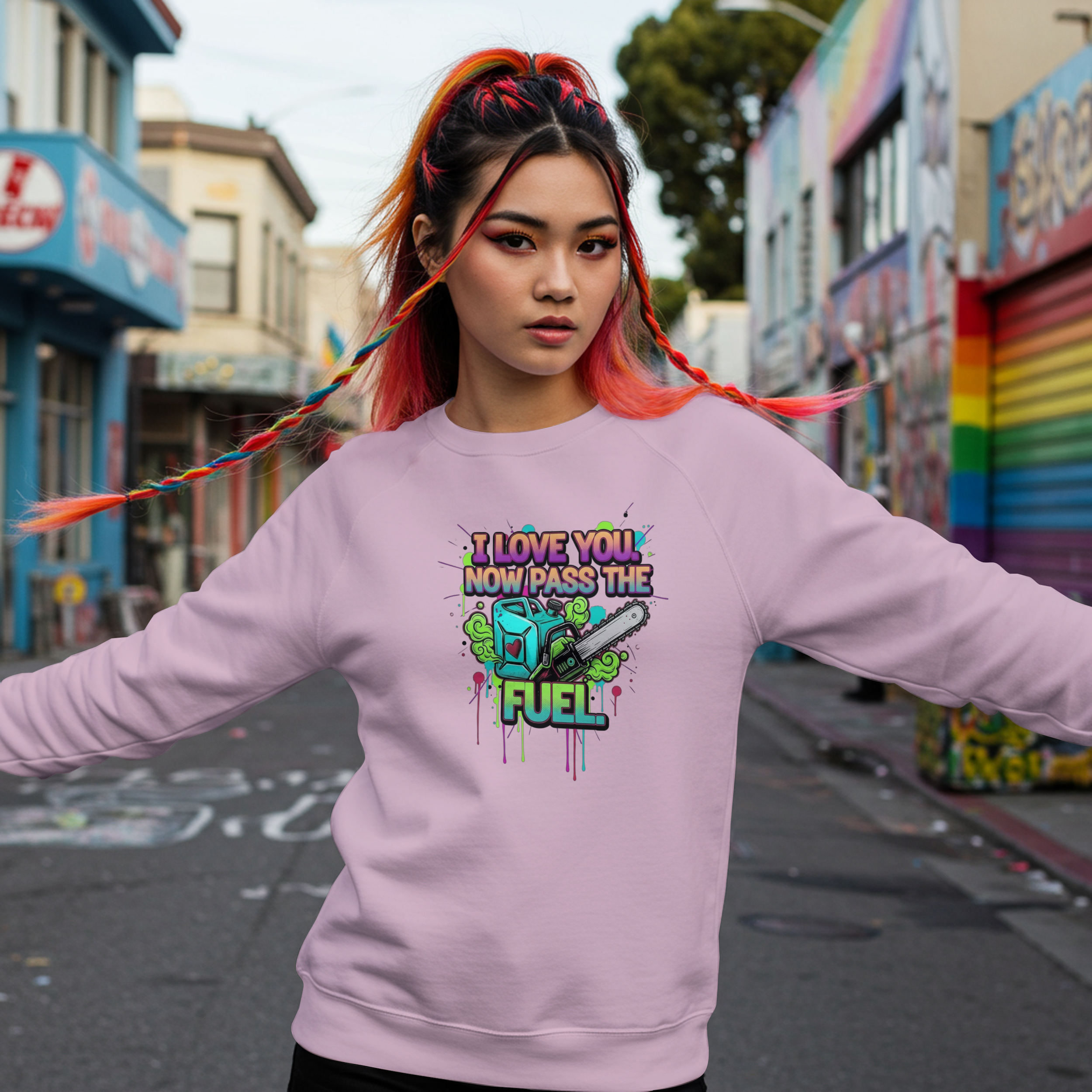 Funny Tree Surgeon T‑Shirt – “I Love You, Now Pass the Fuel” (Chainsaw / Arborist Banter)