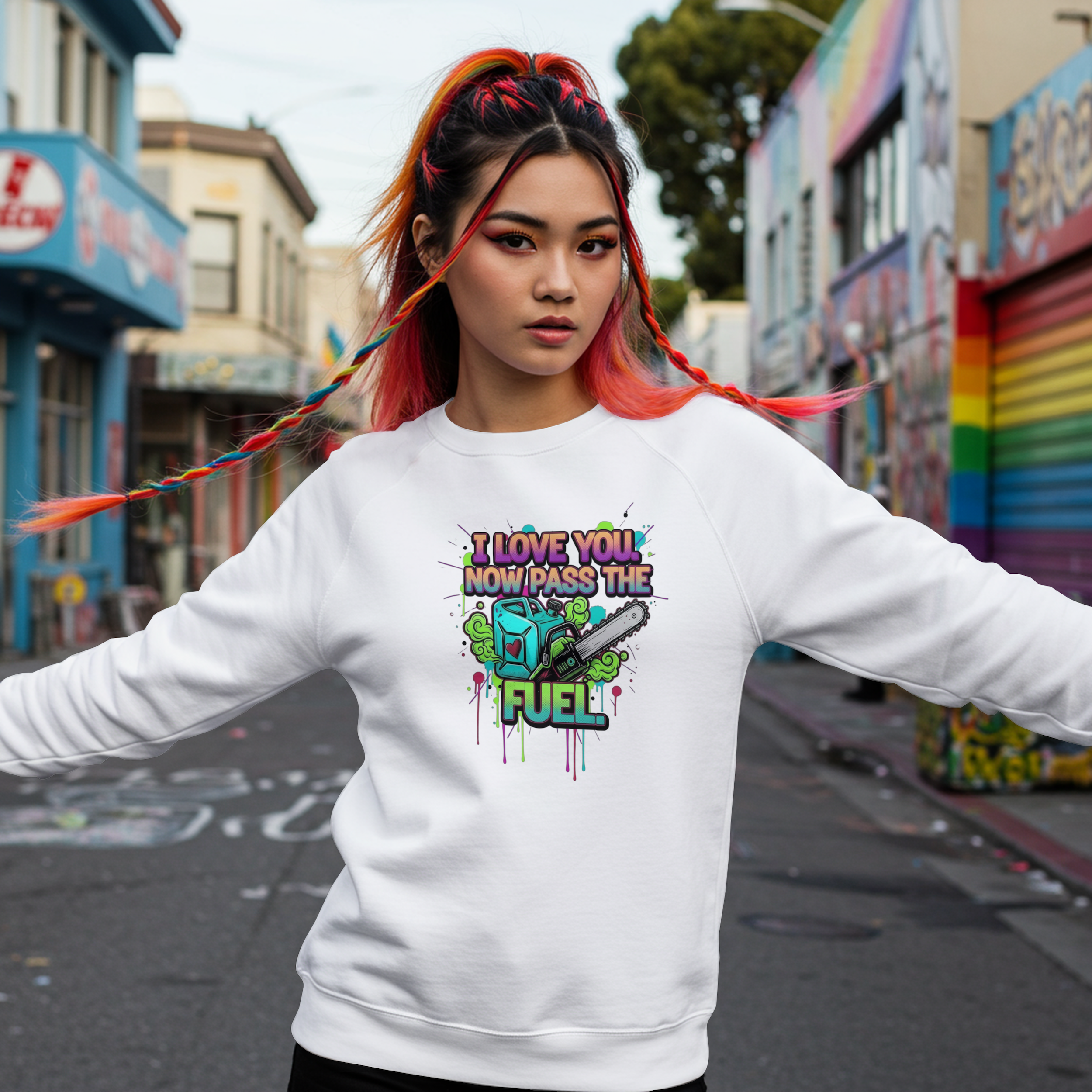 Funny Tree Surgeon T‑Shirt – “I Love You, Now Pass the Fuel” (Chainsaw / Arborist Banter)