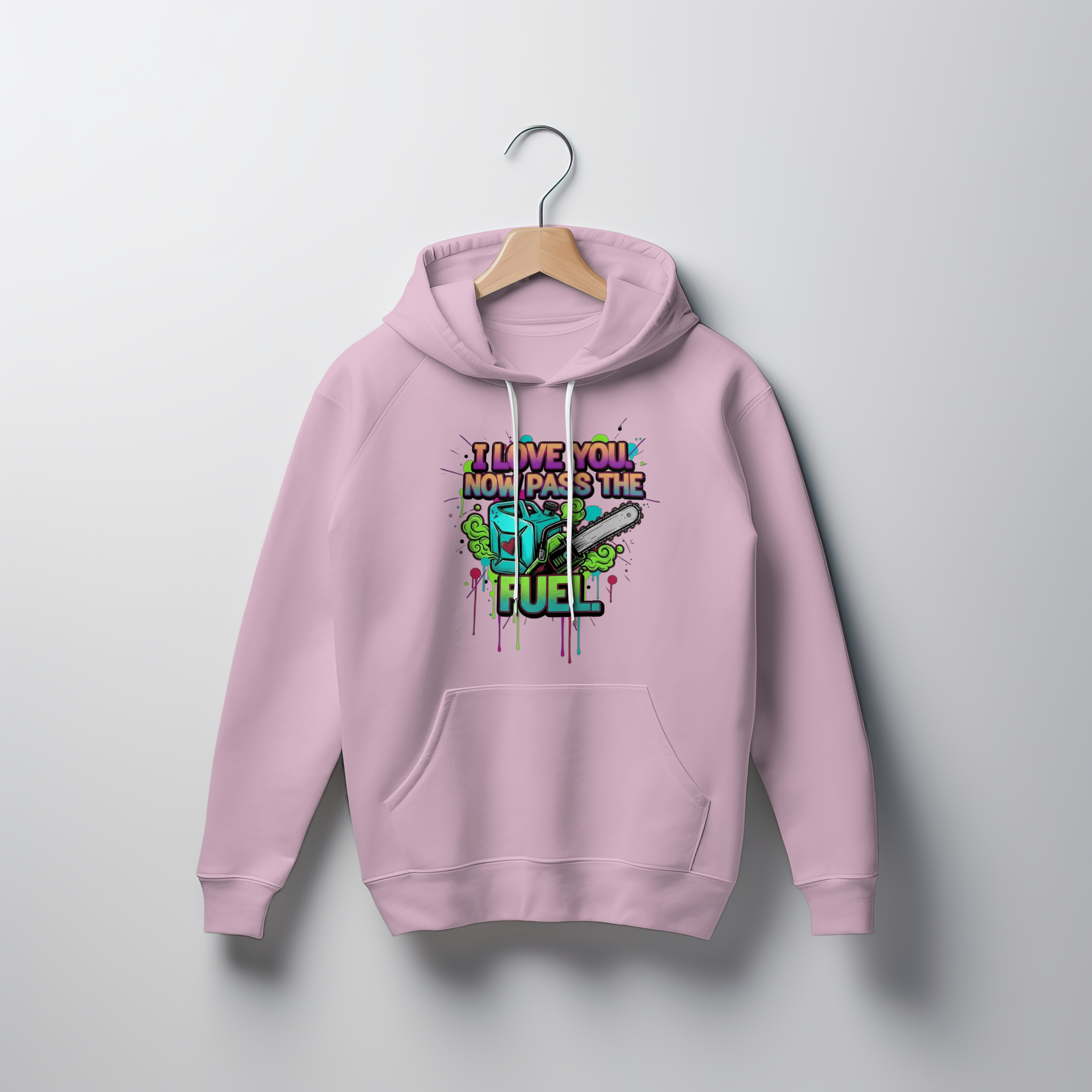 Funny Tree Surgeon T‑Shirt – “I Love You, Now Pass the Fuel” (Chainsaw / Arborist Banter)